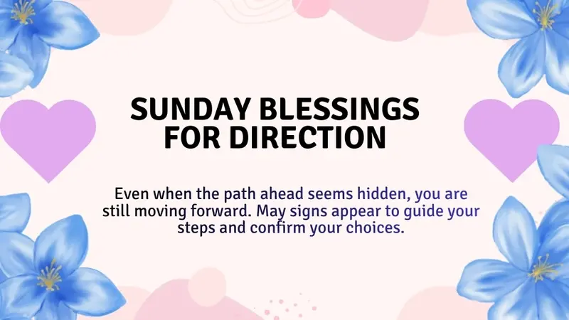 Sunday Blessings for Direction
