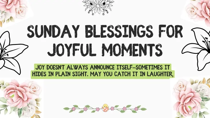 Sunday Blessings