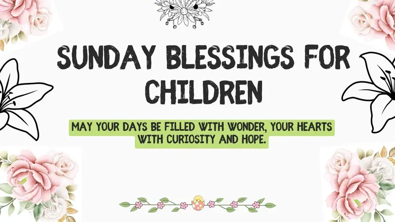Sunday Blessings for Children